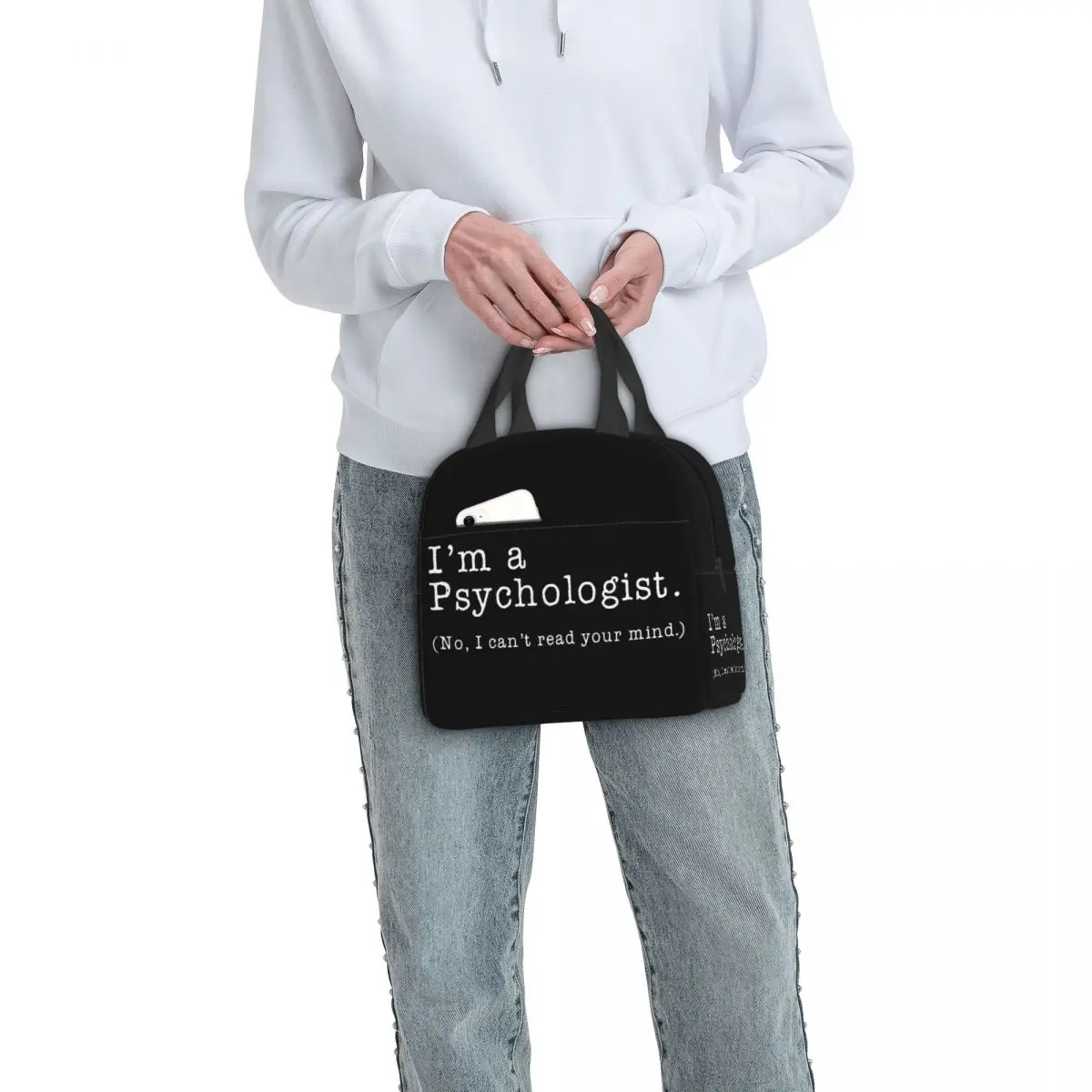 Lunch Bag I'm A Psychologist No I Can't Read Your Mind Thermal Insulated For Work School Food