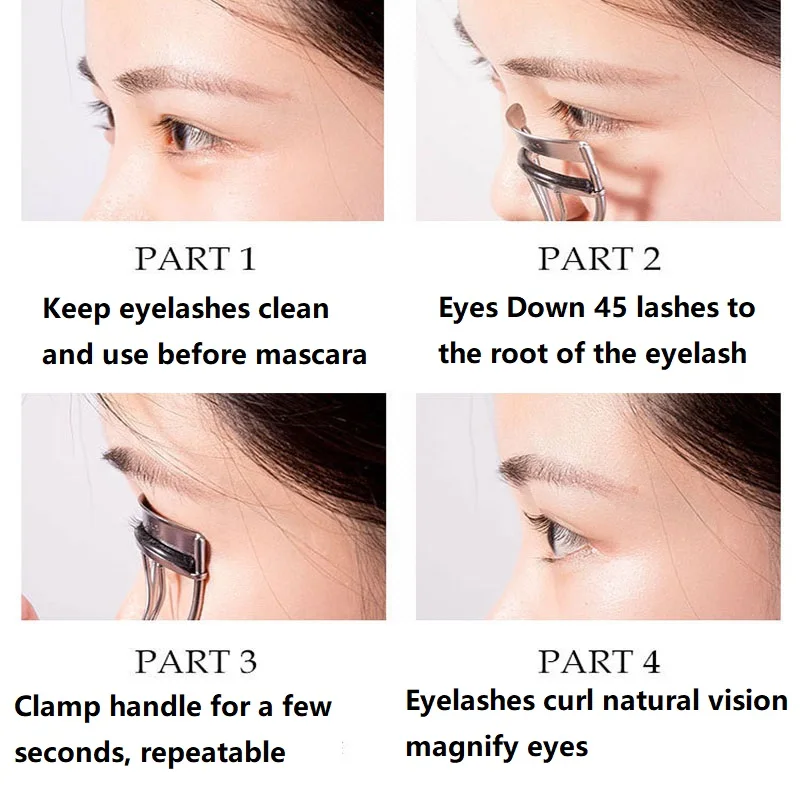 Eyelash Curler Woman Circle Eyelash Risers Fold Heated Eyelashes Creeper Enhancer