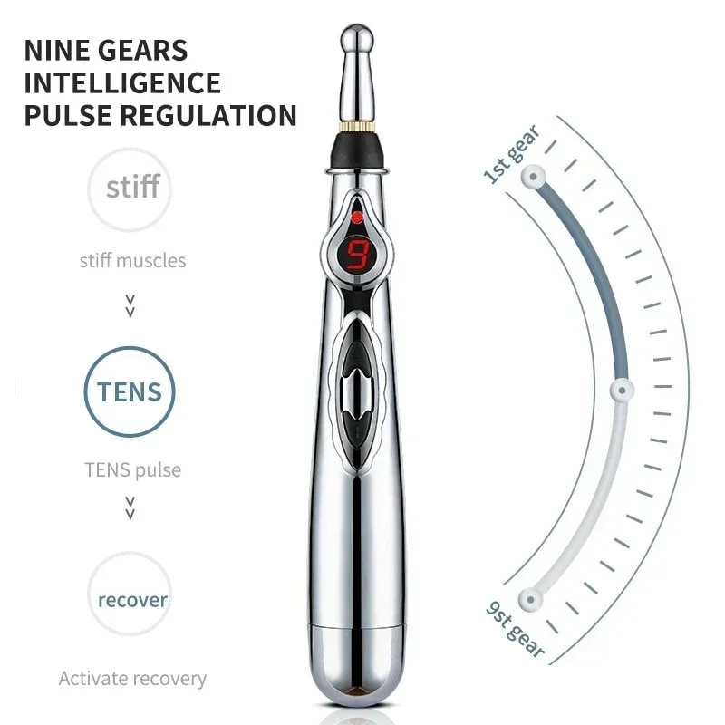 Electronic Acupuncture Pen Point Pen Meridian Energy Meridian Pens Massage Pens Acupuncture Therapy Health CarePain Relief Laser 6