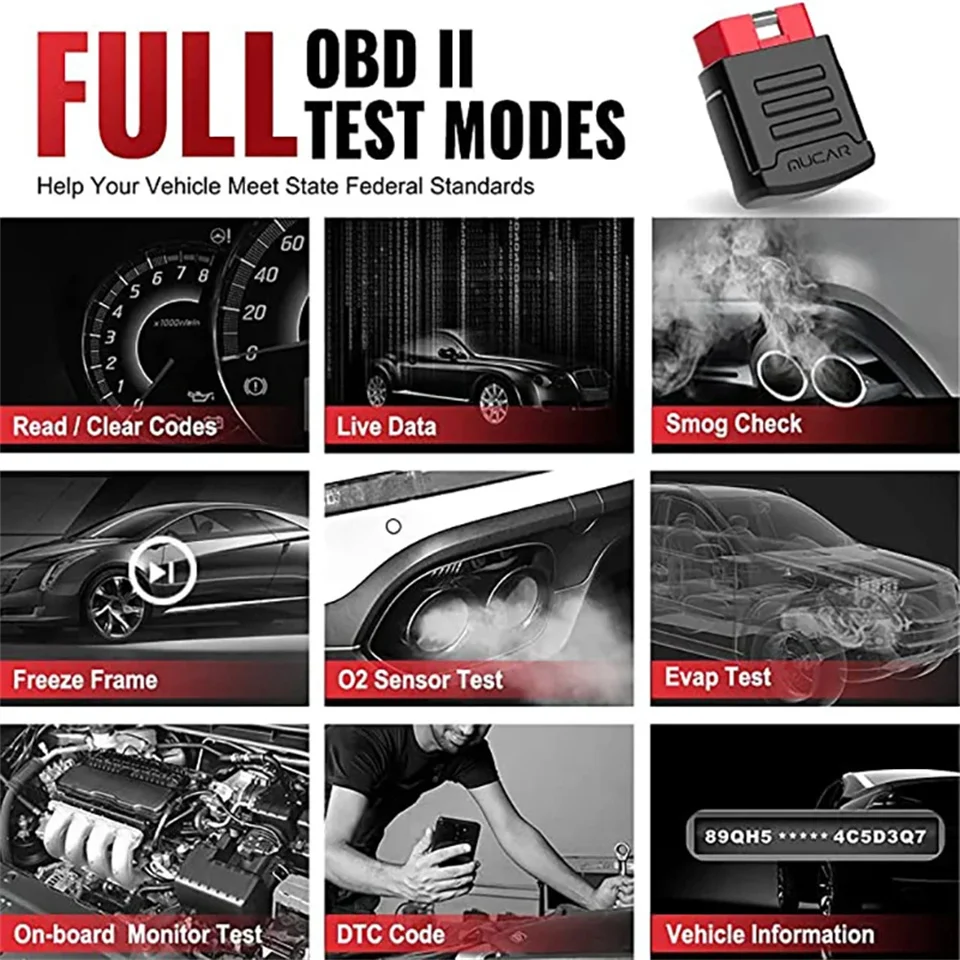 Automotive Diagnostic Scanner MUCAR BT200 OBD2 Scanner Bluetooth Life-time WiFi Update Car Diagnostic Scanner for All Cars Code Reader Scan Tools Auto Vin