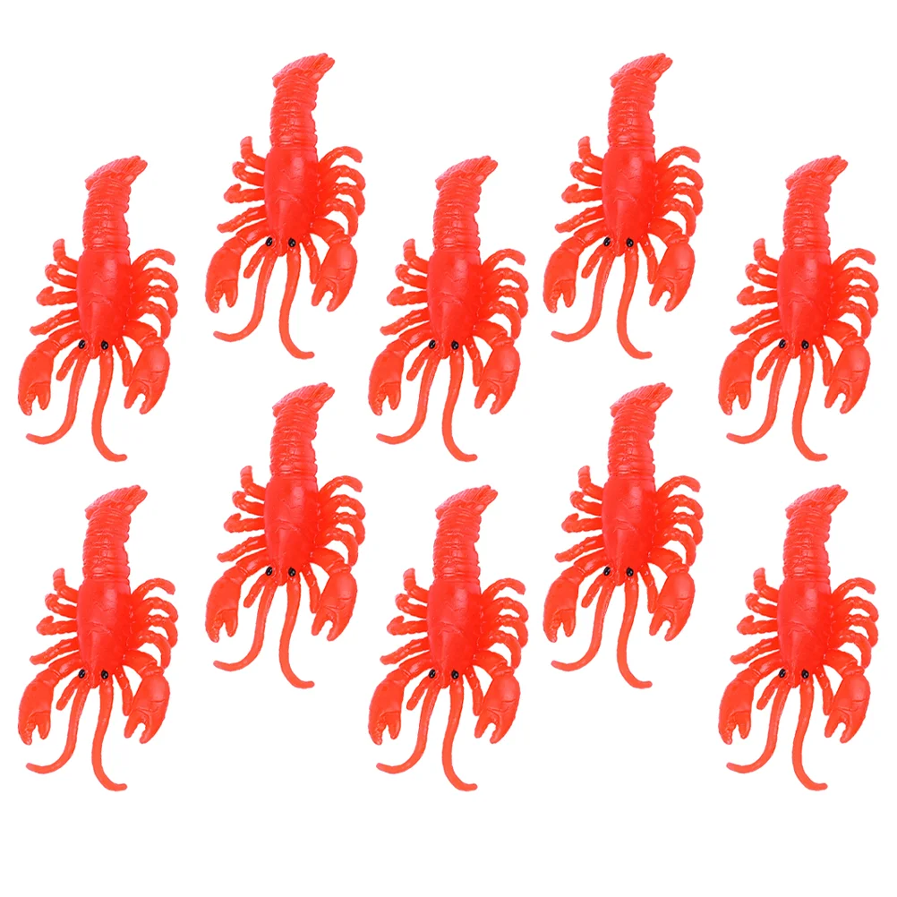 

25 Pcs Simulated Crayfish Fake Lobster Crab Toys For Kids Soft Rubber Interesting Wear-resistant Child Crab Crab Toys For Kidss