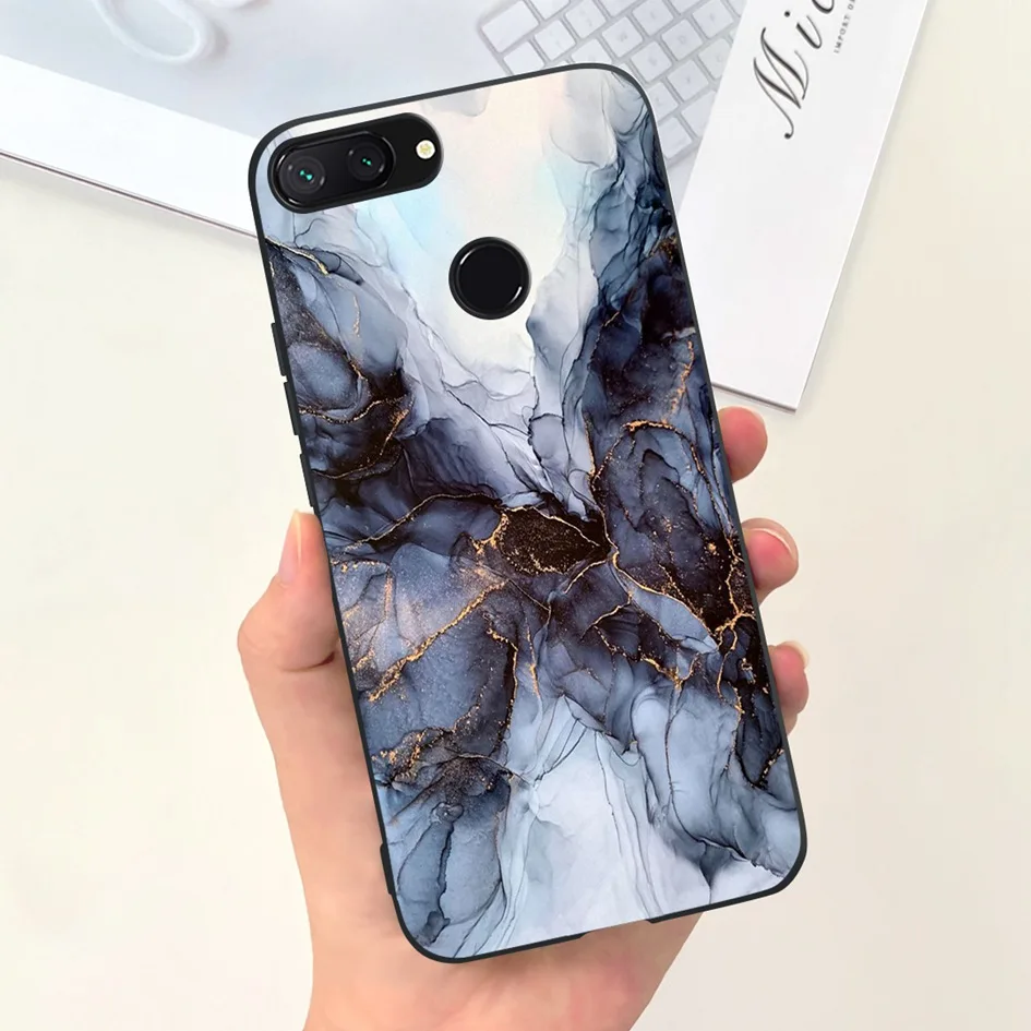 For Xiaomi Mi 8 Lite Case 6.26" Fashion Landscape Girls Bumper Soft Silicone Phone Cover For Xiomi Mi 8 Lite Funda Mi8Lite Pouch 6