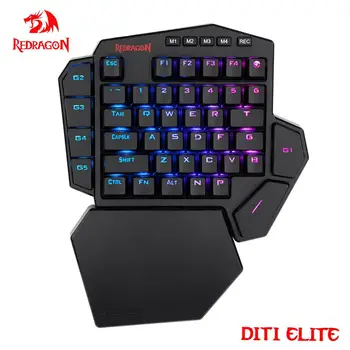 REDRAGON DITI ELITE K585 RGB 42 키, 2.4Ghz 무선 기계식 게이밍 키보드, 블루 스위치, 프로그래밍 가능 매크로 키 7 개