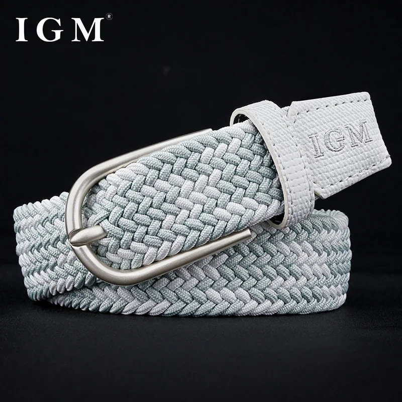 Woven Elastic Student Belt Punching-free Canvas Belt Female elastic belt trunk elastic belt