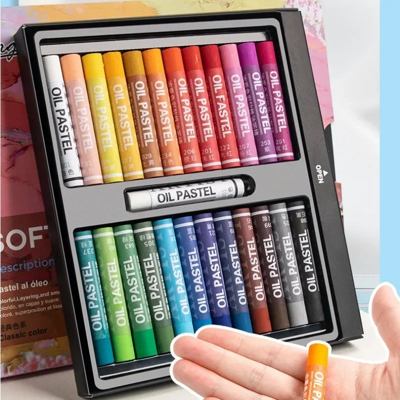 12/25/38/50Color Oil Pastel Set Professional Soft Painting Crayons Artists Student Beginner Drawing Graffiti Art School Supplies 5