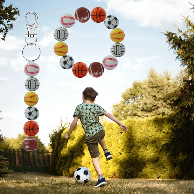 DIY Beading Kit Silicone Beads 60Pcs 15Mm Silicone Beads Bulk With String Making Jewelry Necklace Bracelet DIY Crafts For Pen