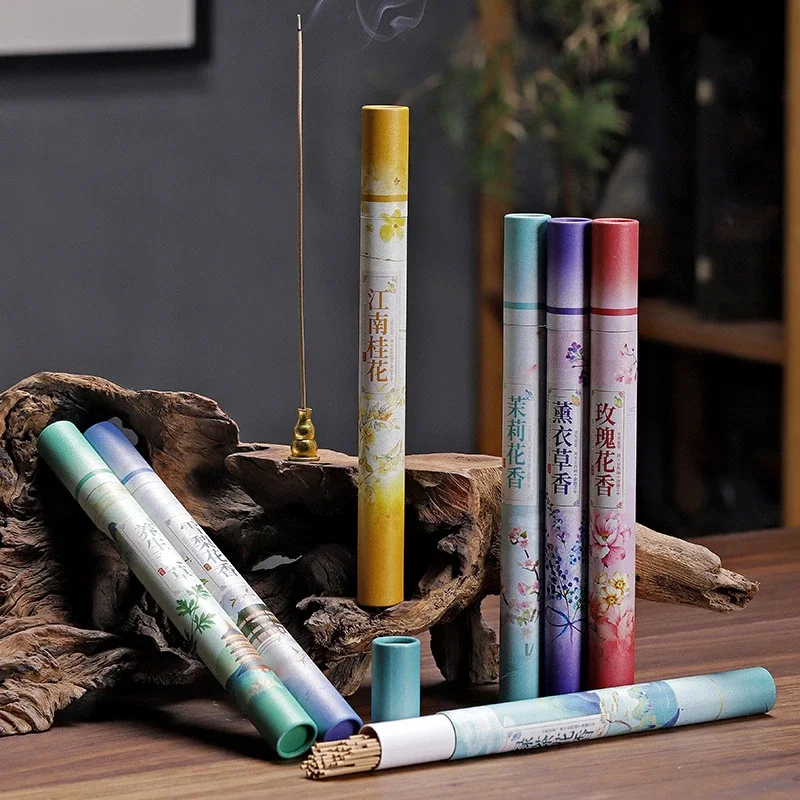 Incenso Biologico Naturale, Senza Tossico: Confezione da 5 Confezioni + Bruciatore Incenso, Rilassamento, Meditazione, Aromaterapia. ORKAY