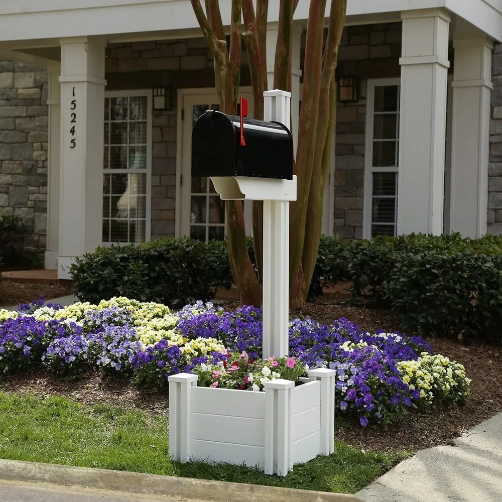 ZP19027 Majestic Mailbox Post, White