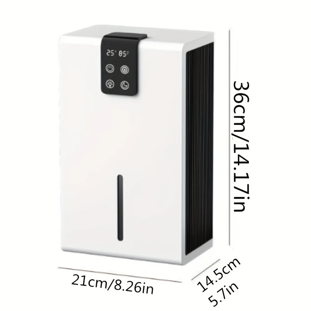 مجفف مزيل الرطوبة المنزلي مقاوم للرطوبة 2.8L خزان...