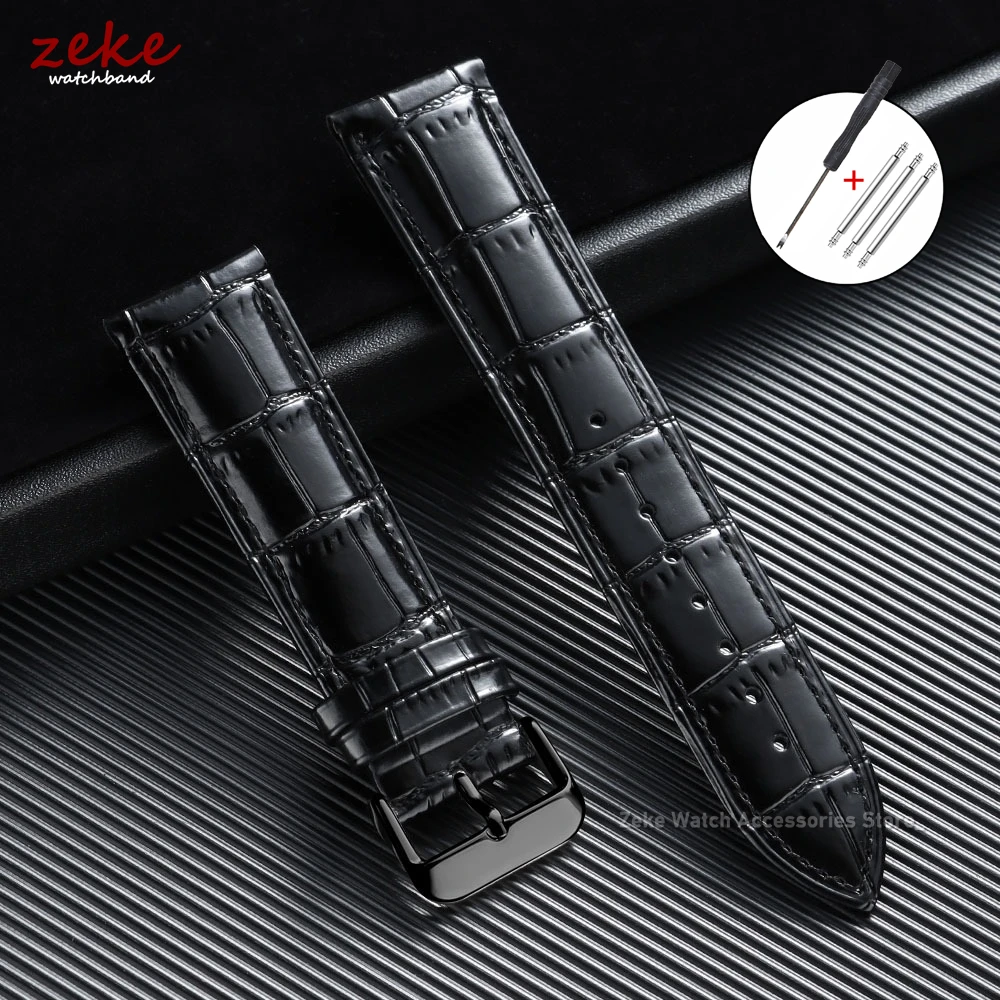 Elegant Leather Watch Band - Universal Slim Strap