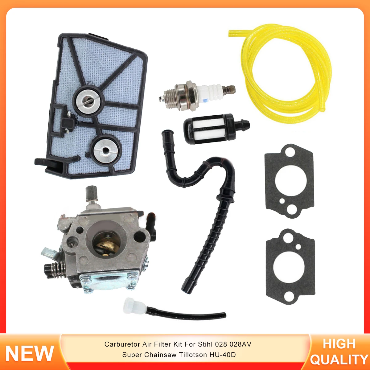 Kit Filtro Aria Carburatore Per Stihl 028 028Av Super Chainsaw Tillotson Hu-40D