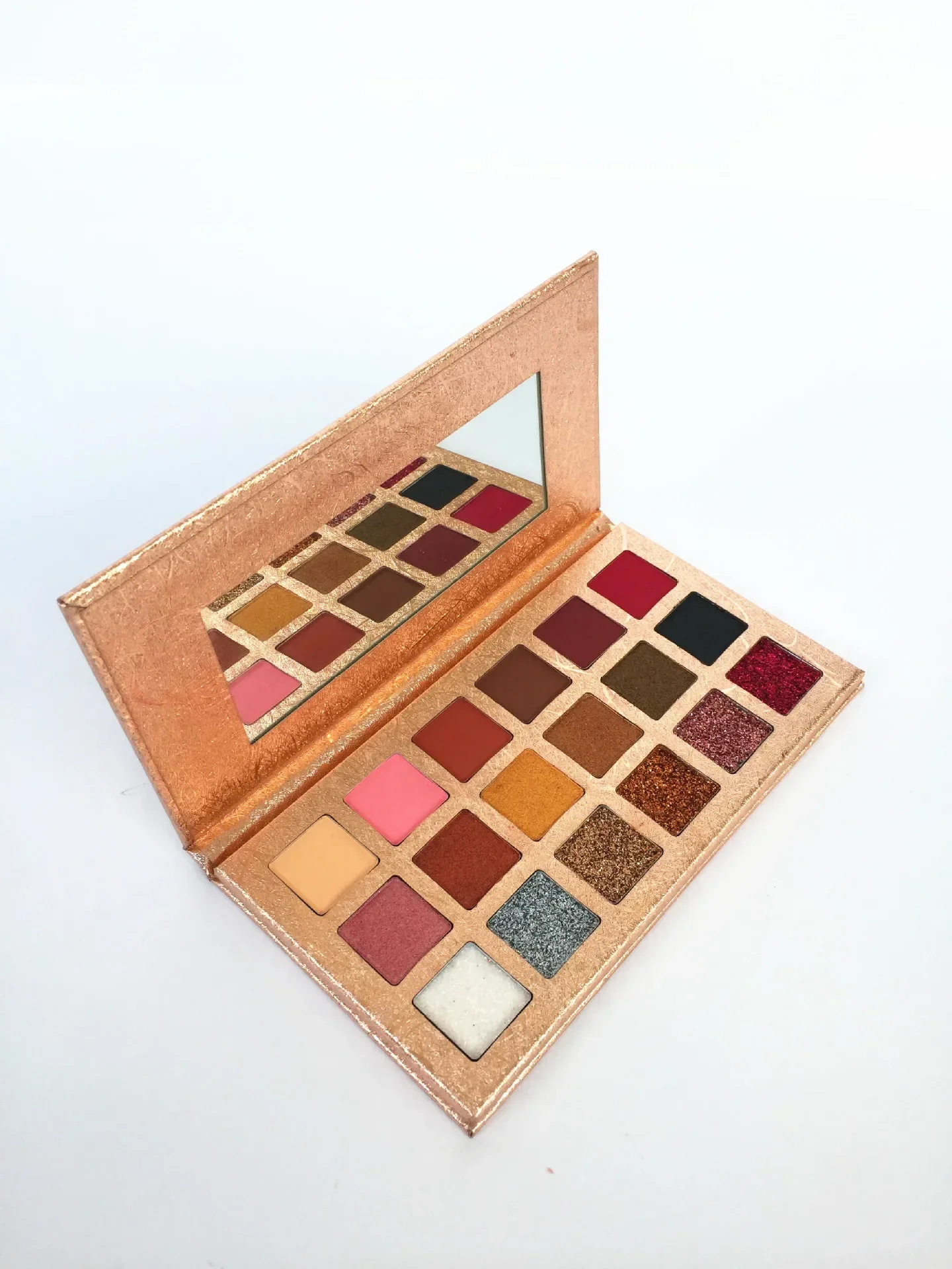 18-colors Private Label Eyeshadow Custom Bulk Eyes Makeup Muddy Texture Wet Silty Shimmering Matte Pigment Paper-tray Pallet 6