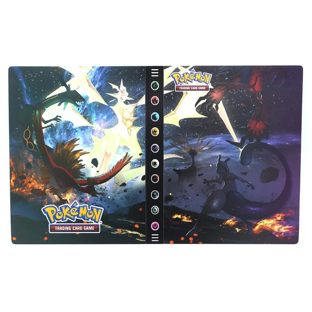 Pokemon Album 3D Holographic 240pcs Pikachu Charizard Shining Map Collections Notebook Binder Folder Holder Book Cards Protector 107