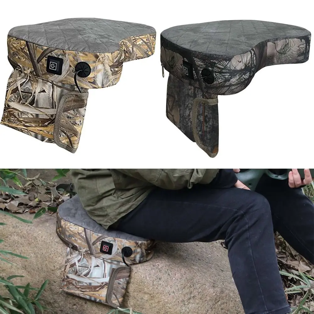 Hunting Heated Seat Cushion Portable Outdoor Lightweight Upholstered Seats Cushion Waterproof Sponge Cushion for Camping Stadium 3