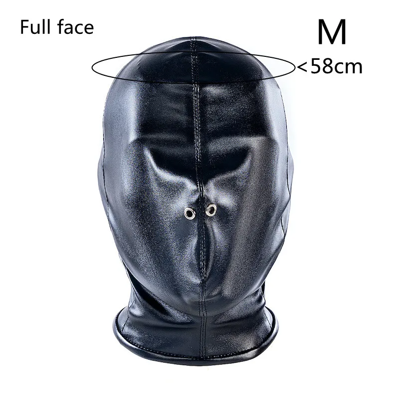 Leather Full Face Mask for Party Cosplay and Halloween
