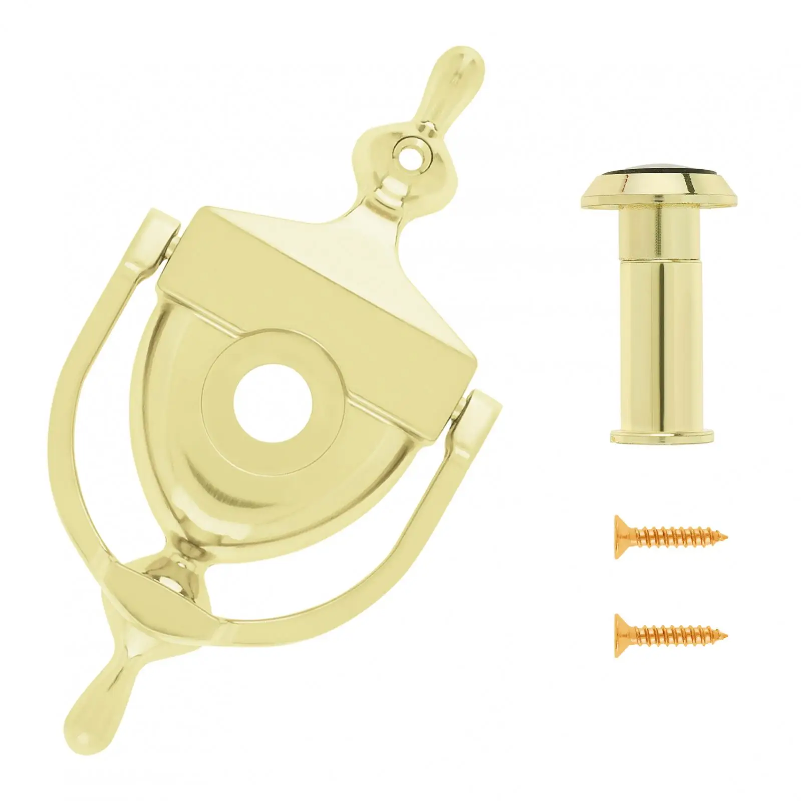 zinc alloy security door handle peep holes 03