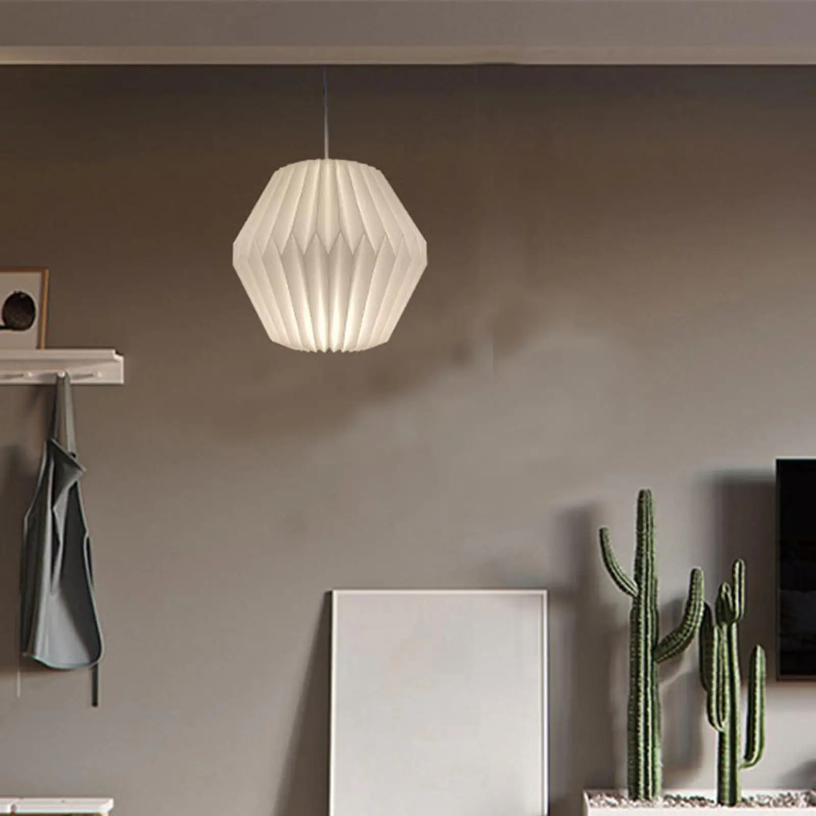 Paper Modern Pendant Ceiling Lamp Shade Chandelier Lamp Cover Kitchen Restaurant