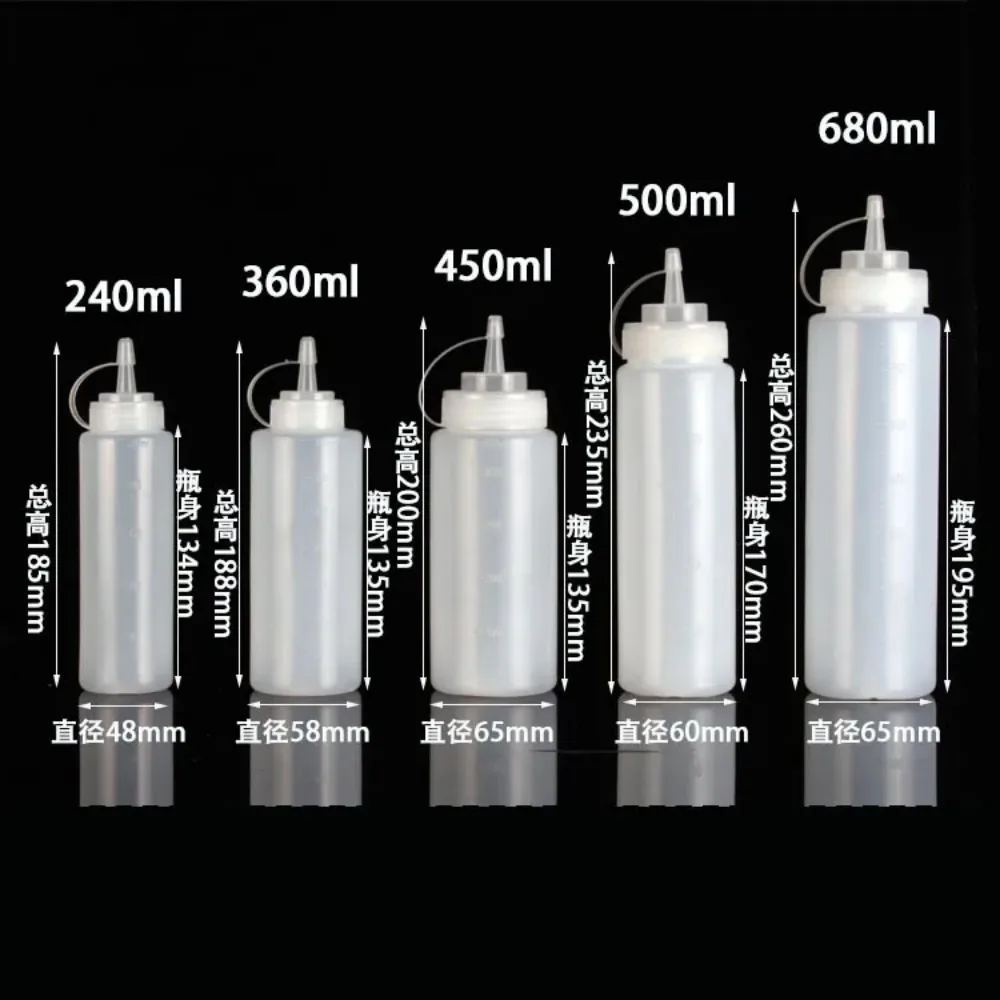 Sharp-nosed Squeeze Sauce Bottle Tomato Sauce Bottle Salad Dressing Squeeze Bottles Kitchen Utensils sauce bottle