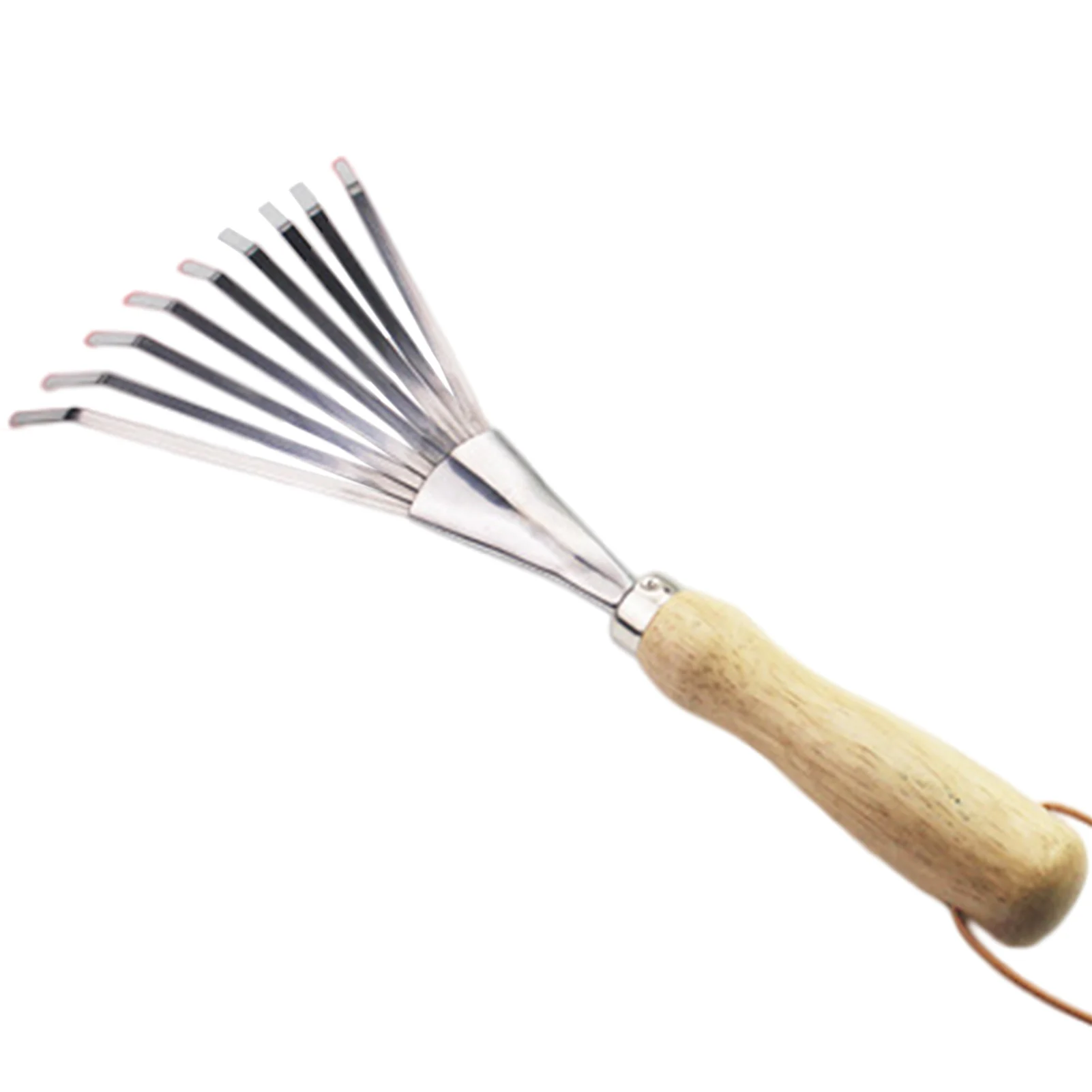 Garden Nine Teeth Grass Rake Garden Potted Dead Leaf Shovel Planting Loose Soil Plastic Rake For Potted Plants Courtyard