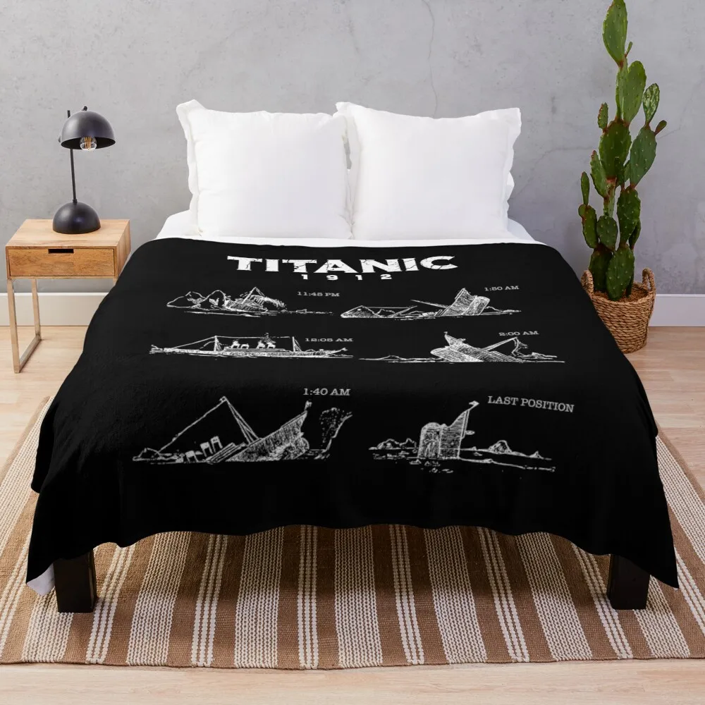 SinkingTitanicShip1912AtlanticOceanSeaDisasterThrowBlanketSoft