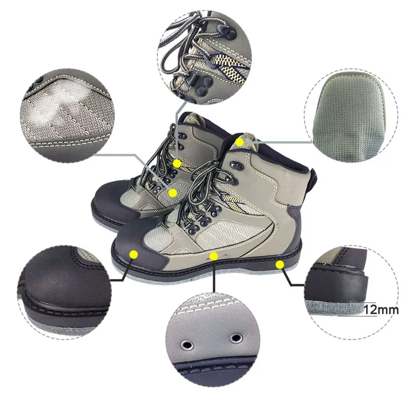Waterproof Fishing Waders Rubber Sole Anti Slip for Hunting Reef Rock Fishing