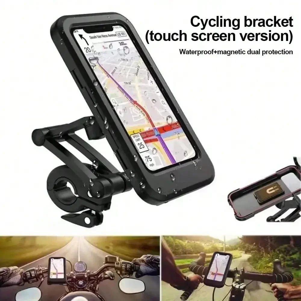 360 ° Supporto Girevole e Regolabile per Cellulare da Moto, Universale per Bicicletta, GPS, Impermeabile, Supporto per Cellulare da Moto e Bici - immagine 5
