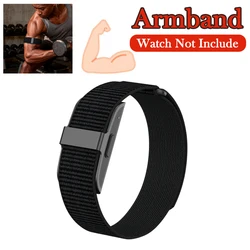 Adjustable Black Nylon Sport Armband/Wristband - Hume (Armband Black)