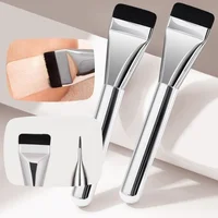 Pinceau de fond de teint Ultra fin, léger et fin, pour Contour du visage, plat, mélange de fond de teint, crème, pinceaux de maquillage 1