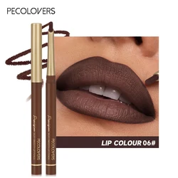 Matte Nude Brown Lip Contouring Pencil - Long - Lasting Bevel Design Lip Liner (06)
