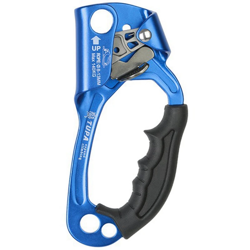 

TUPA New Fashion Outdoor Sports Equipment Rock Climbing Right-Hand Ascender Spare Parts Mountaineering Handle Ascender Blue