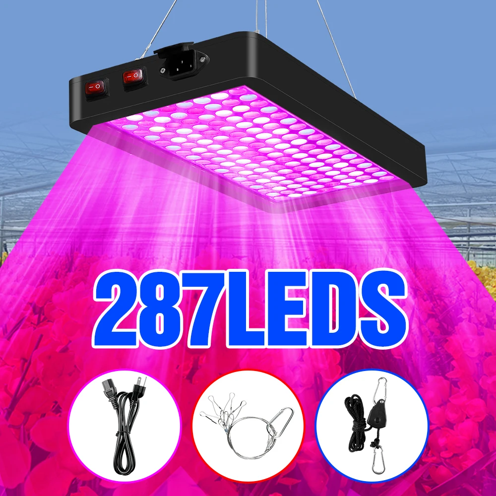 

LED Phytolamp For Plants Full Spectrum Grow Light Greenhouse Tent Seedlings Hydroponics Growing System Interior Cultivation Lamp