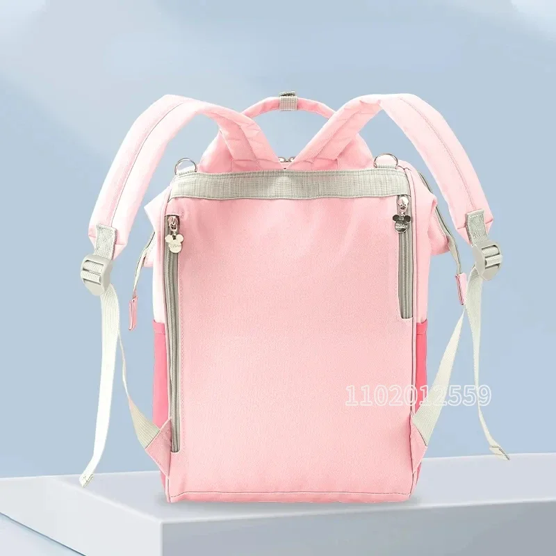 Disney New Diaper Bag Backpack 3D Cartoon Fashion Baby Diaper Bag Large Capacity Baby Bag Multi Functional Women's Backpack