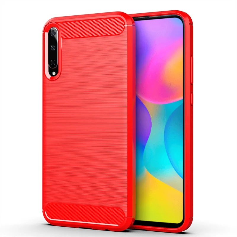 

Fashion Shockproof Silicone Case for Honor Play3 Carbon Fiber Cases for honor play 3 Huawei Back Cover Coque Fundas