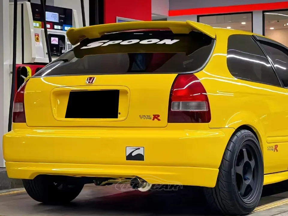 ABSプラスチック製の光沢のある黒いスポイラー,トランクウィング