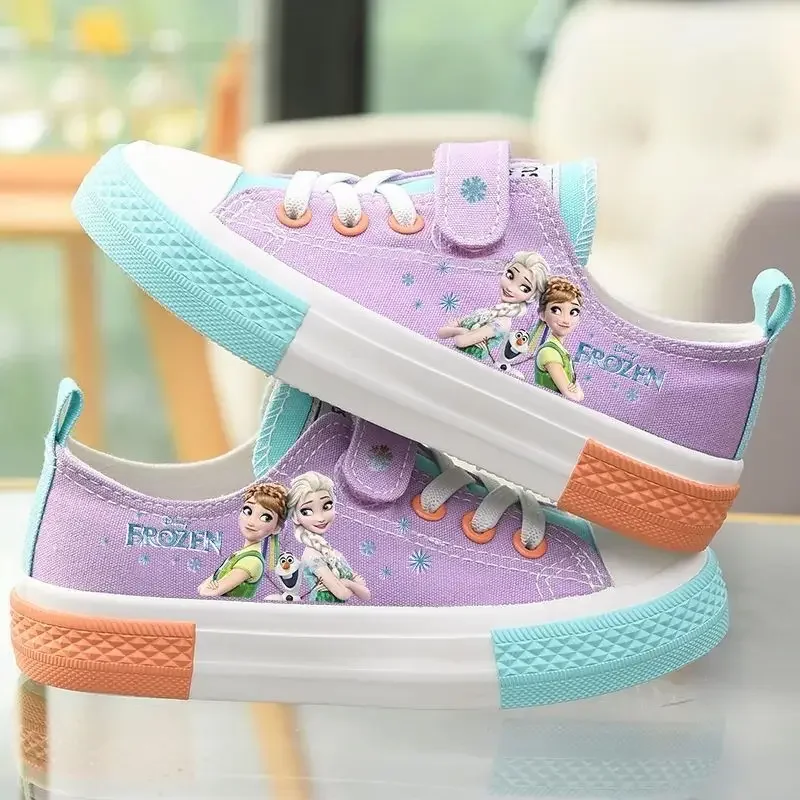 Sports Shoes Kids Sneakers Kids Shoes Kids Sports Shoes Disney girls frozen princess Mickey Mouse Casual shoes non-slip soft bottom sports shoes for girl gift