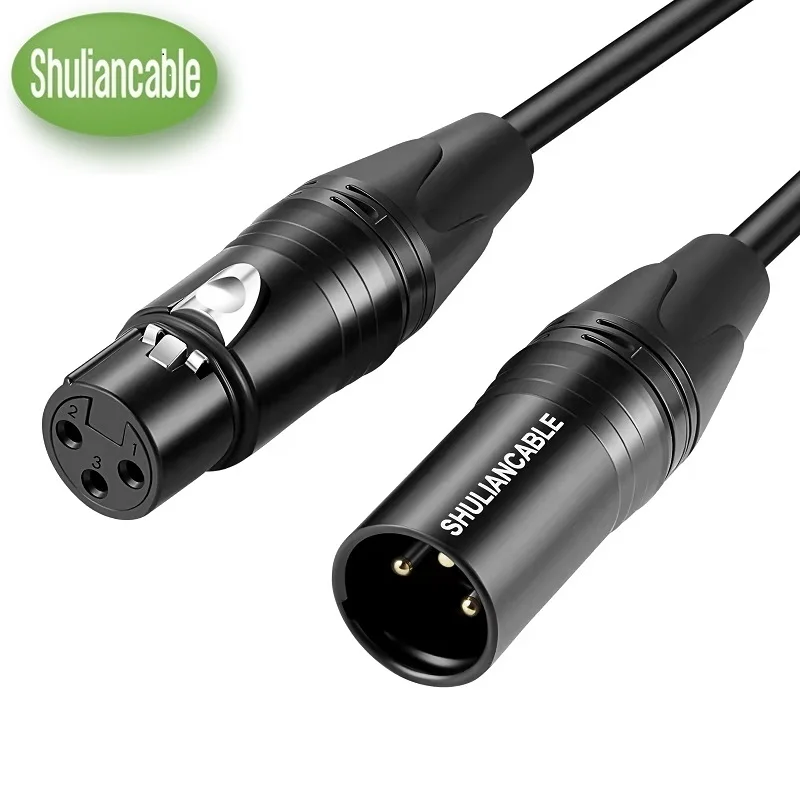 SHULIANCABLE Mikrofon XLR-Kabel, XLR Stecker auf Buchse, Mikrofonkabel für Verstärker, Mischpult, Lautsprecher, etc.