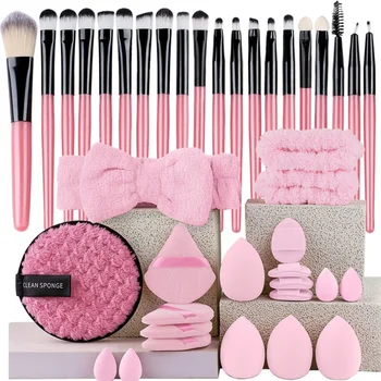 20PCS Eye Shadow Makeup Brush Set Concealer Brush Eye Cosmetic Soft Bristles Eyebrow Eyeliner brush Portable Beauty Makeup Tools 1