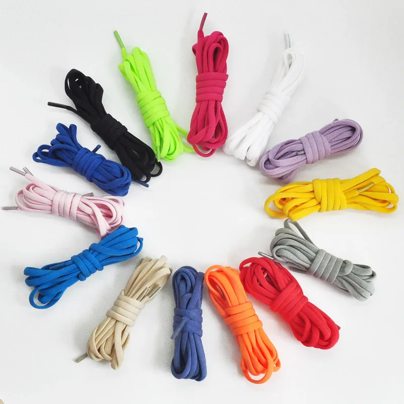 1 Pair Elastic Shoe Laces Semicircle No Tie Shoelaces for Kids and Adult Sneakers Shoelace Quick Lazy Metal Lock Laces Shoe Rope