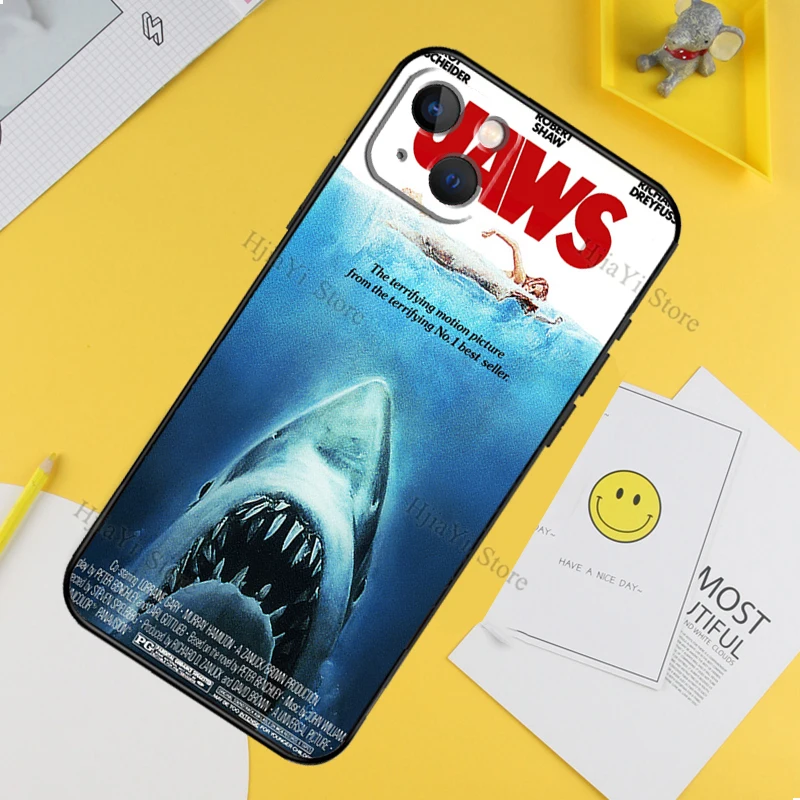Classic Jaws Movie Poster Silicone Phone Case