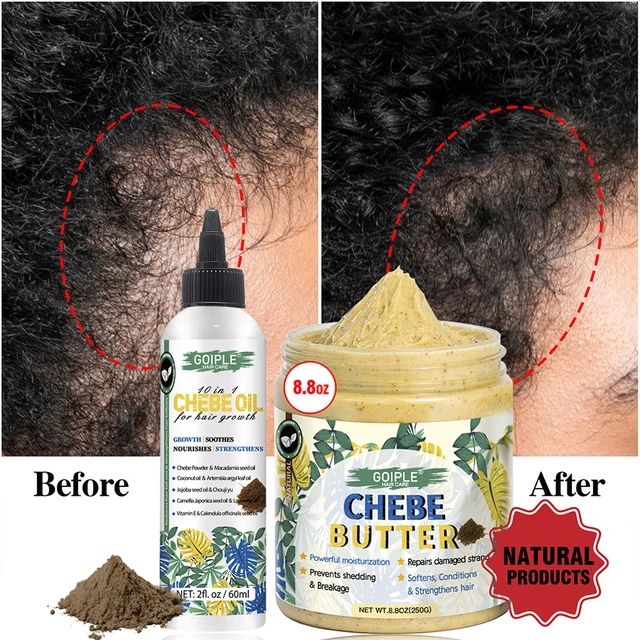8.8oz African Chebe Butter for Growth Moisturizing Repair Damaged Hair Mask Anti Loss Serum Regrowth Treatment Essence Oil Care 1