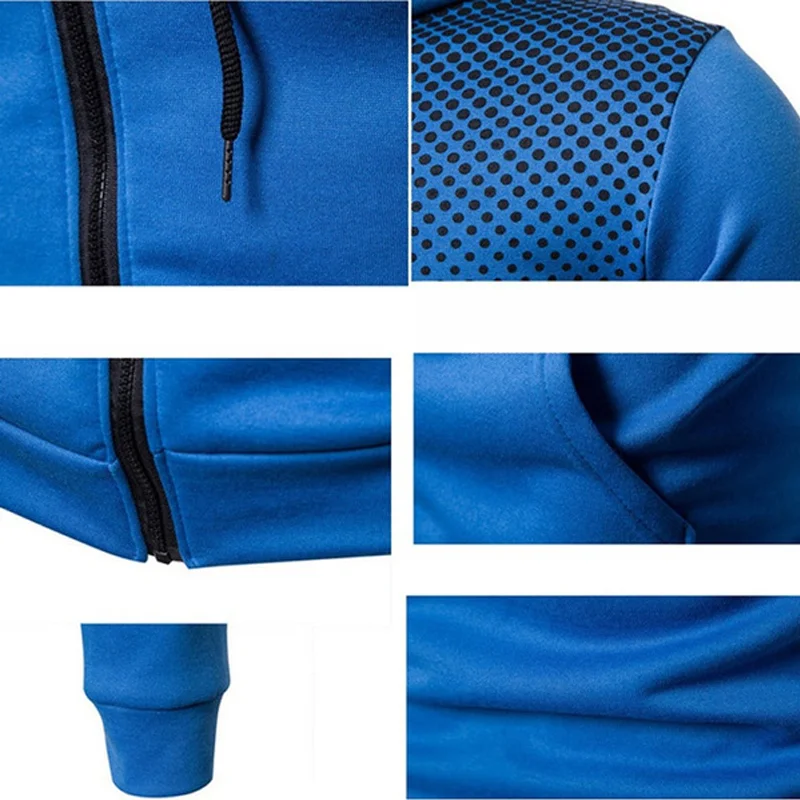 Fashion Men Personality Custom Your Logo Hoodie Sweatshirts Autumn Winter Spring Fleece Zipper Jackets 5