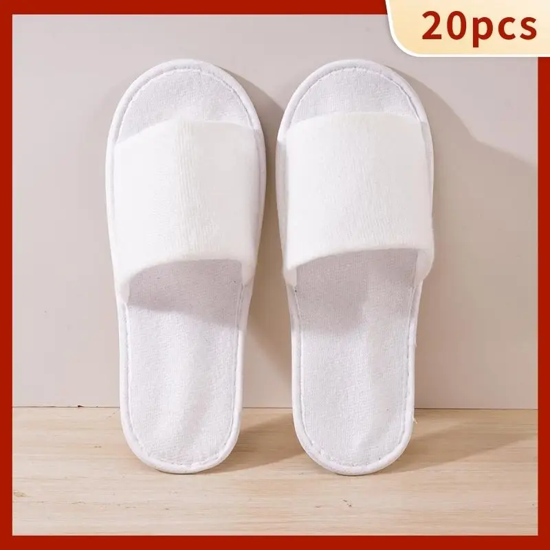 Sahgsa Pantofole Usa E Getta, 1 Paio Di Slipper Hotel Portatile Spa Pantofole Donna E Uomo, Bianco Monouso Slipper Hotel Viaggi Casa Ospite Uso, Bianco, Taglia Unica - Foto 5