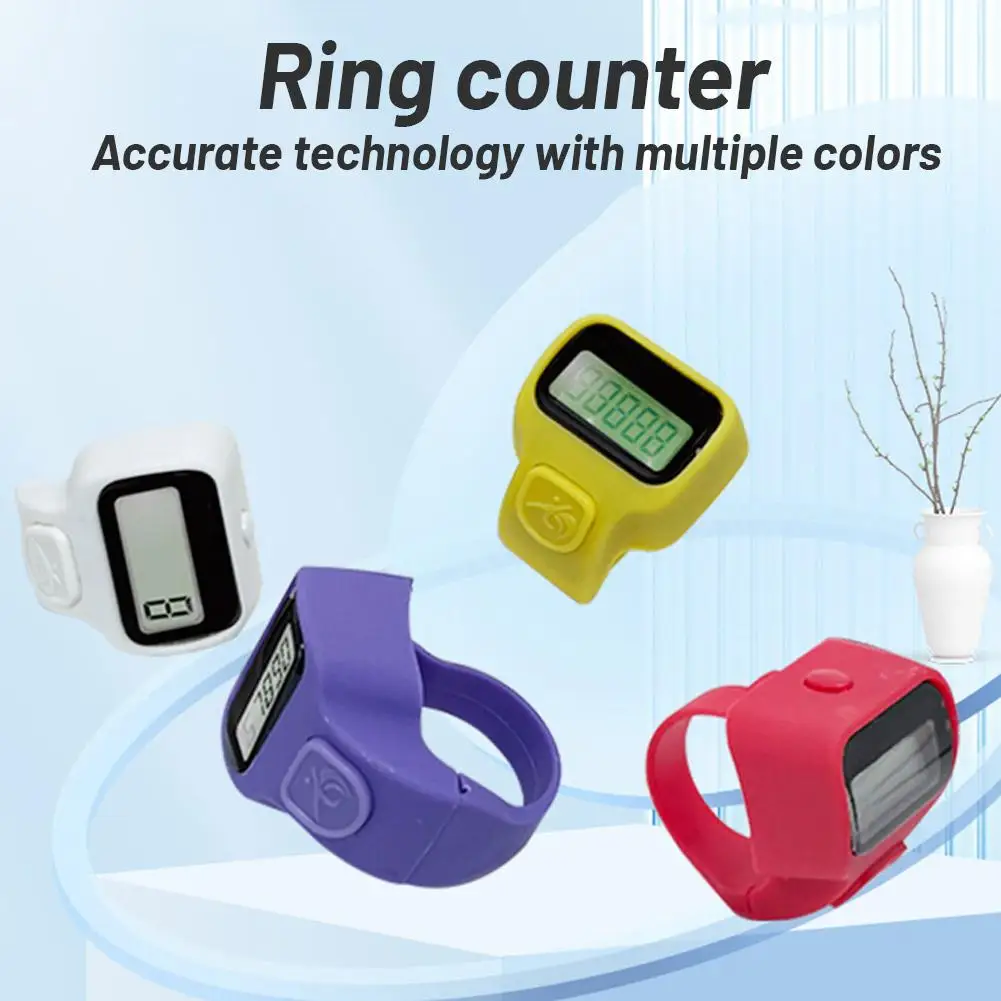 Hand Tally Counter Fitness Electronic Finger Counter Mini Digital Display Hand Tally Counter 5-Digit Number Count Clicker Resettable