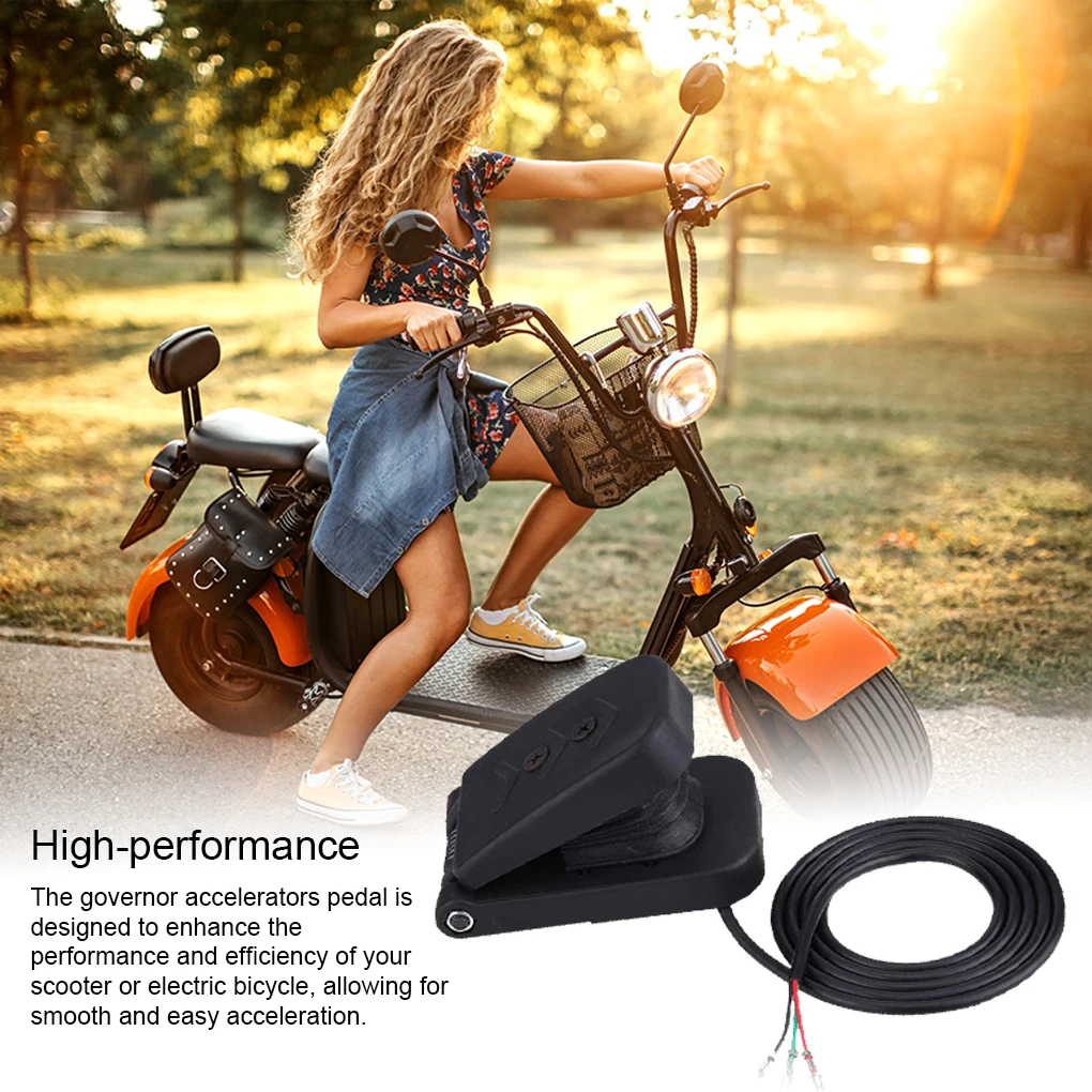 Electric Tricycle Pedal Throttle Gas Speed Control Accelerators Brake Foot Universal Plastic Boat Parts Accessory