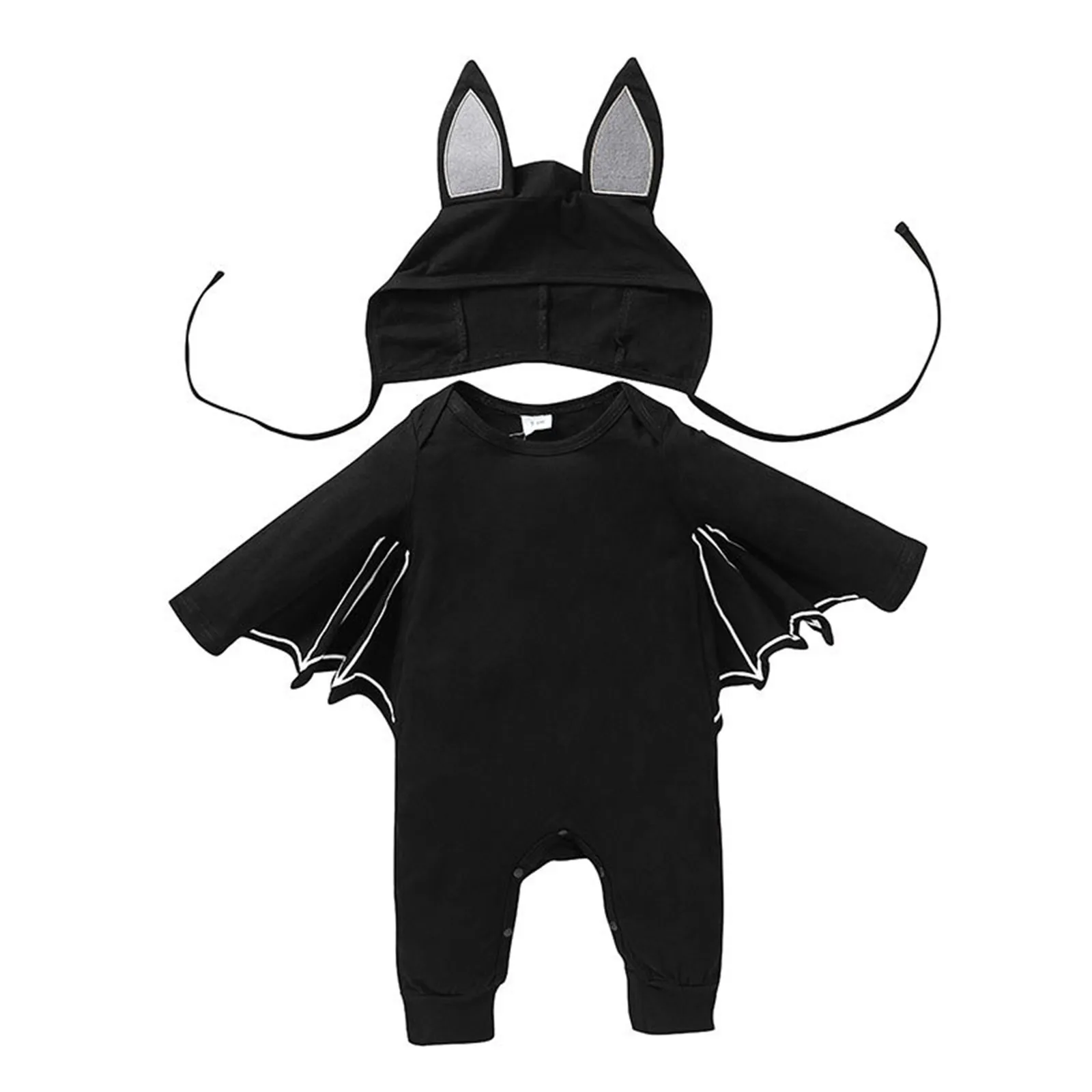 

Infant Baby Kids Boys Girls Romper Set Romper + Hat Imp Halloween Kids Clothes Sets For Children Baby Autumn Clothes 아동 상하복 세트