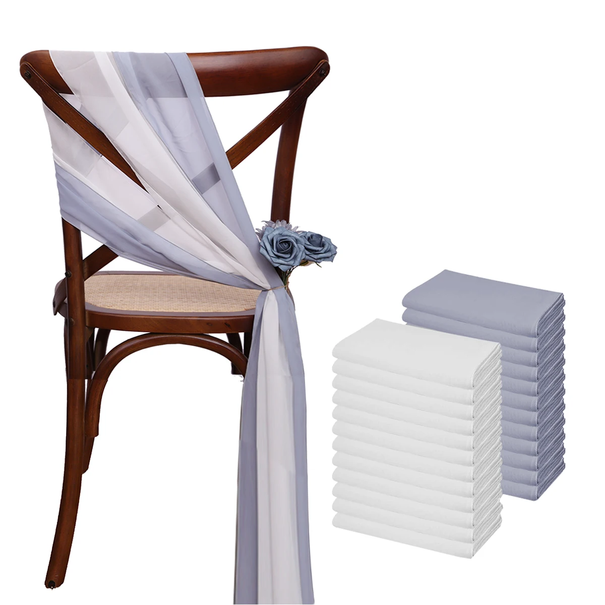 White Gray blue