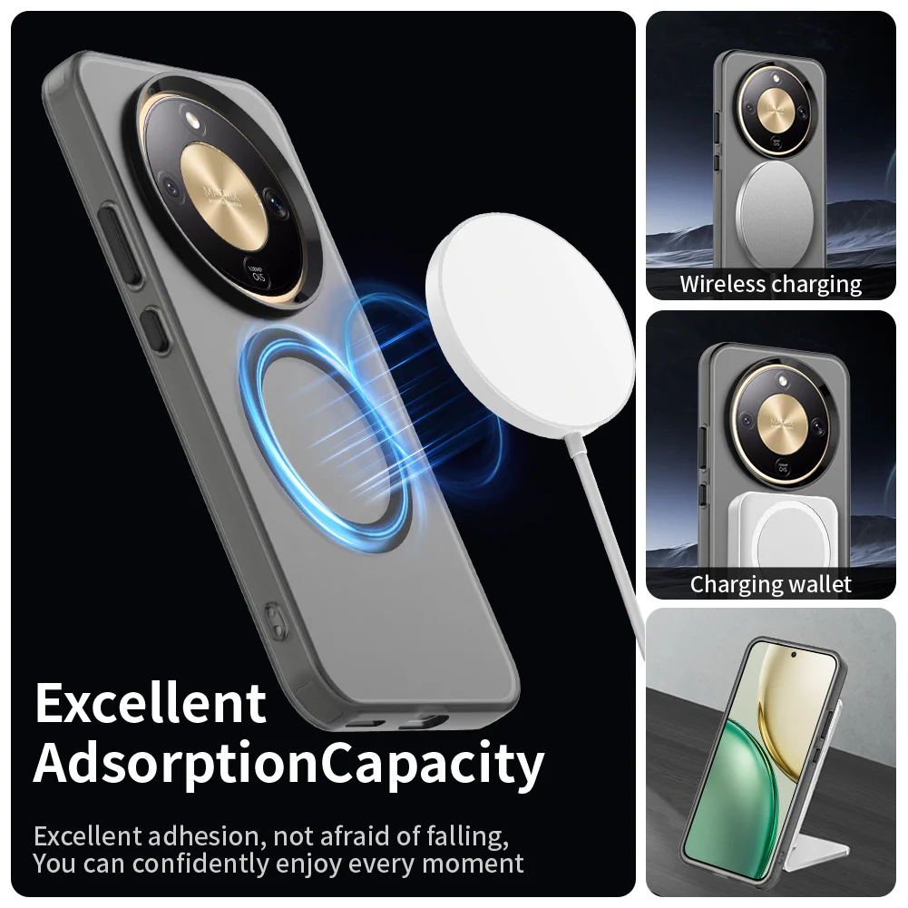 Shockproof Matte Candy Cover with MagSafe Wireless Charging Compatibility