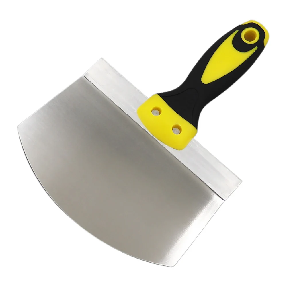 Stainless Steel Putty Knife Wall Paint Plaster Trowel Arc Ash Shovel Paint Feed Filling Scraper Blade Spatula Construction Tools paint scraper tool putty knife set