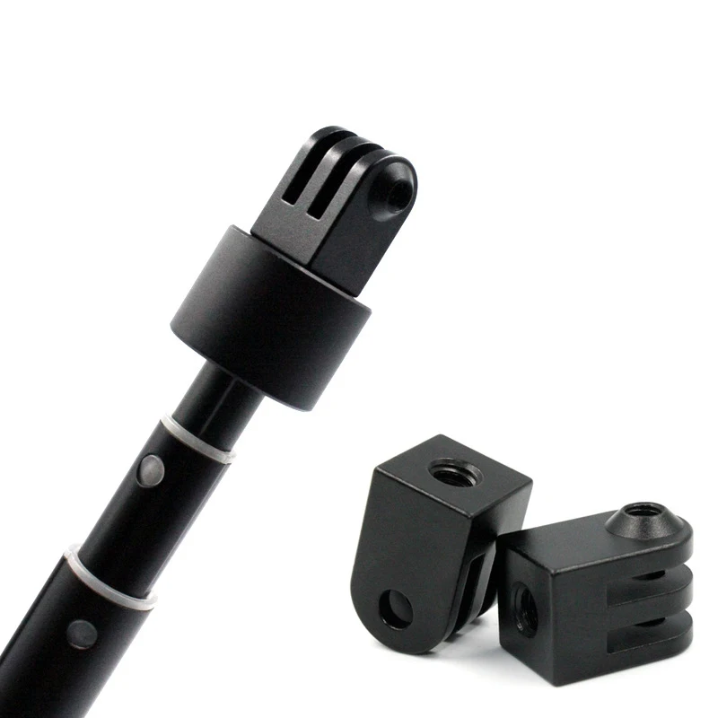 Aluminum Alloy Adapter 1/4" Tripod Mount For GoPro Hero 13 12 11 10 9 8 7 SJCAM SJ4000 AKASO DJI Osmo Action Camera Accessories