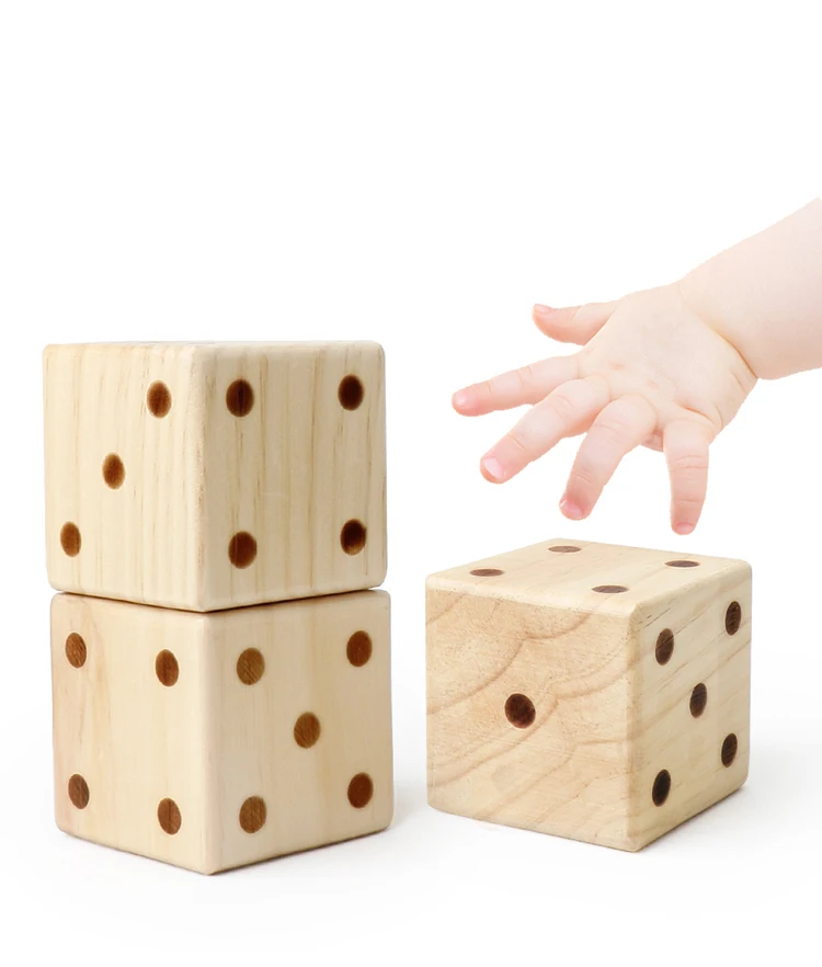 Giant Woodyard Dice Lightweight Interactive Role-playing Dice Suitable For Outdoor And Indoor Beach Adults Game Gifts